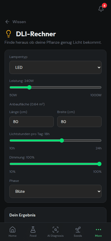 DLI Calculator
